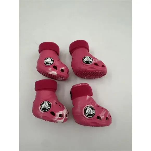 Bark Box Crocs Dog Shoes Pink Dragonfruit Size Small Complete Set New in Box - Picture 3 of 11